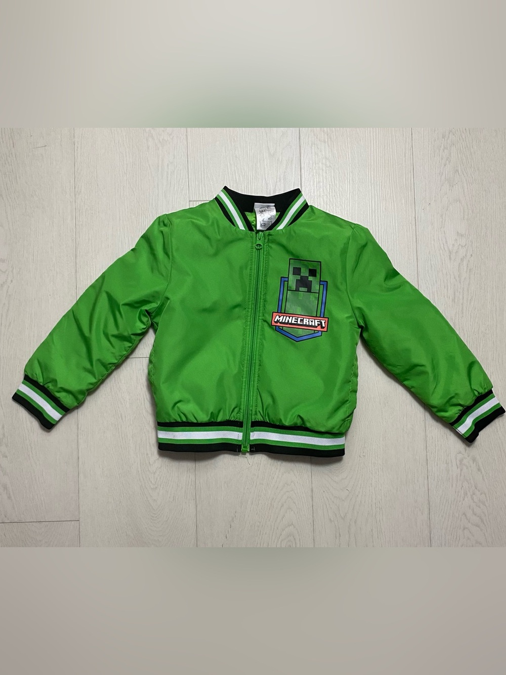Minecraft Kids' Green Bomber Jacket